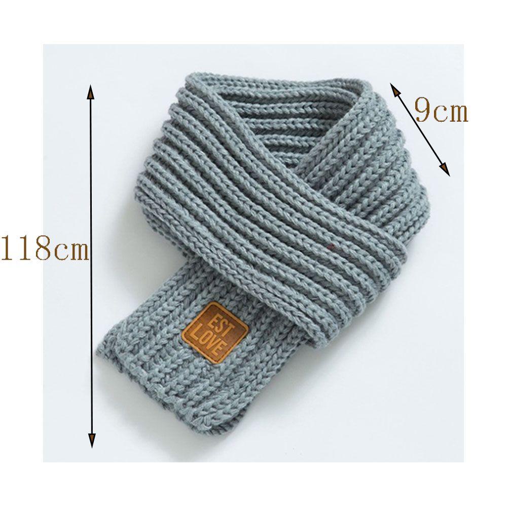 Eutus Khăn Quàng Cổ Dệt Kim Ấm Áp Cho Bé Trai Và Bé Gái