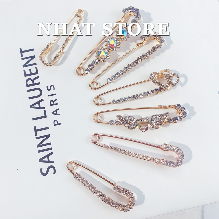 Ghim cài áo nam nữ thả dài nhiều kiểu dáng Hot nhất thị trường, trâm cài áo nam nữ nhatstore
