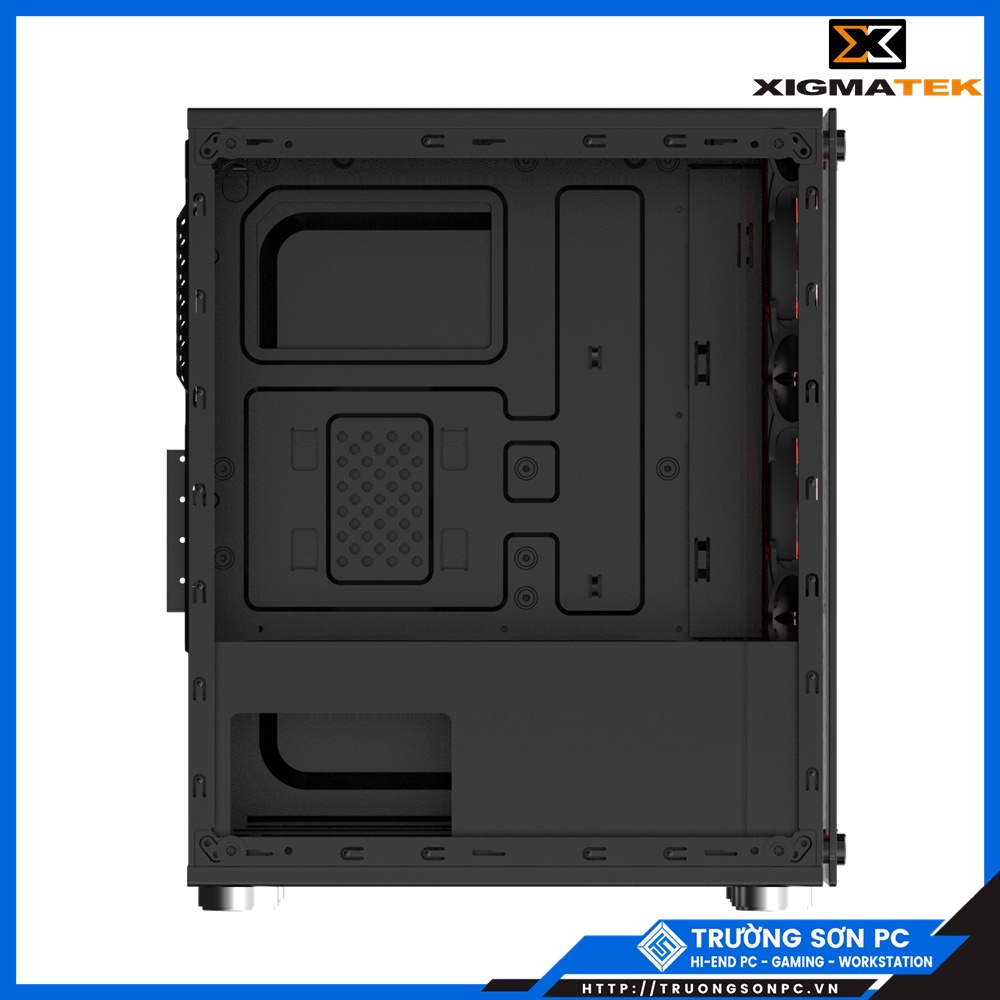 Vỏ Case XIGMATEK NYX 3F (EN43057) - M-ATX, 2 SIDE TEMPERED GLASS, KÈM 03 FAN XIGMATEK X20F