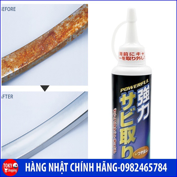 Chai tẩy gỉ sét đồ dùng kim loại siêu mạnh Hàng Nhật Chính Hãng