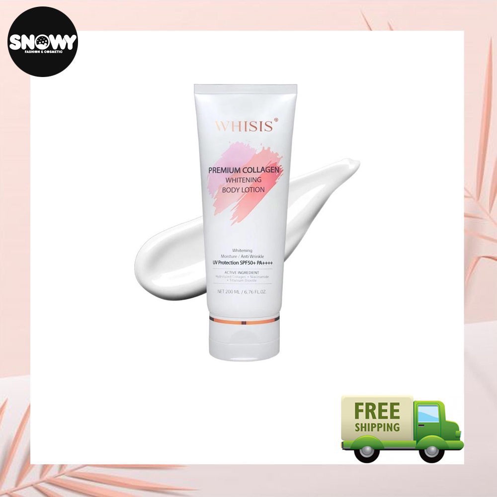 Kem Dưỡng Thể Trắng Da WHISIS Chống Nắng - Premium Collagen Whitening Body Lotion 200ml