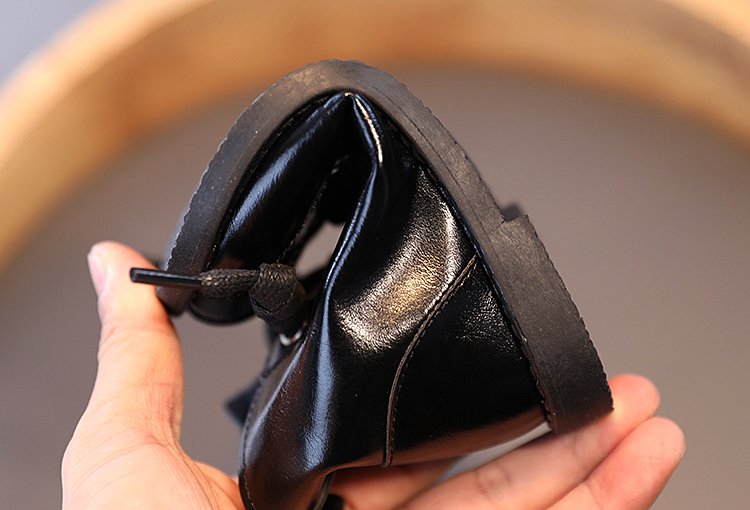 Giày bốt bằng da giữ ấm mềm mại và thoải mái thời trang dành cho trẻ em