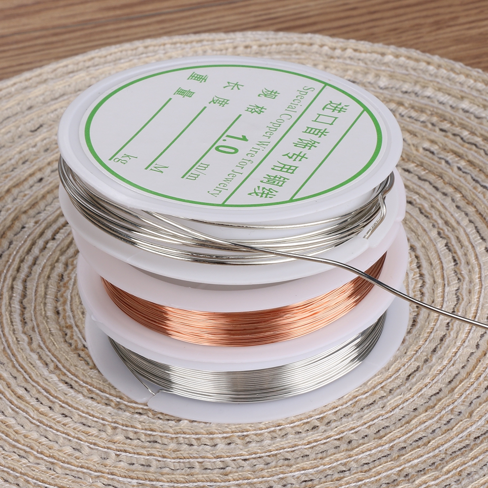 Cuộn Hạt Cườm Làm Đồ Thủ Công Bằng Hợp Kim 15g|Dây Đồng Mạ