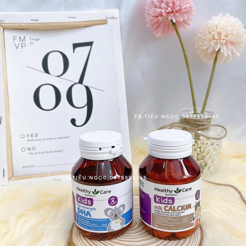 Bộ đôi DHA & CANXI HEATHYCARE mẫu mới