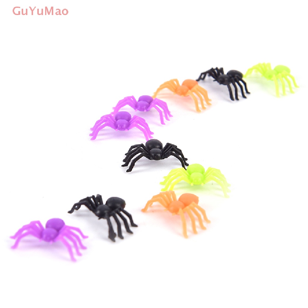Set 200 Nhện Nhựa Nhiều Màu Sắc Dùng Để Trang Trí Halloween