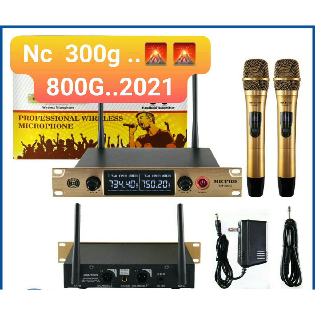 Micro không dây PRO  U-800G là dòng sản phẩm mới nhất hiện nay Sử dụng tốt cho karaoke gia đình chuyên nghiệp