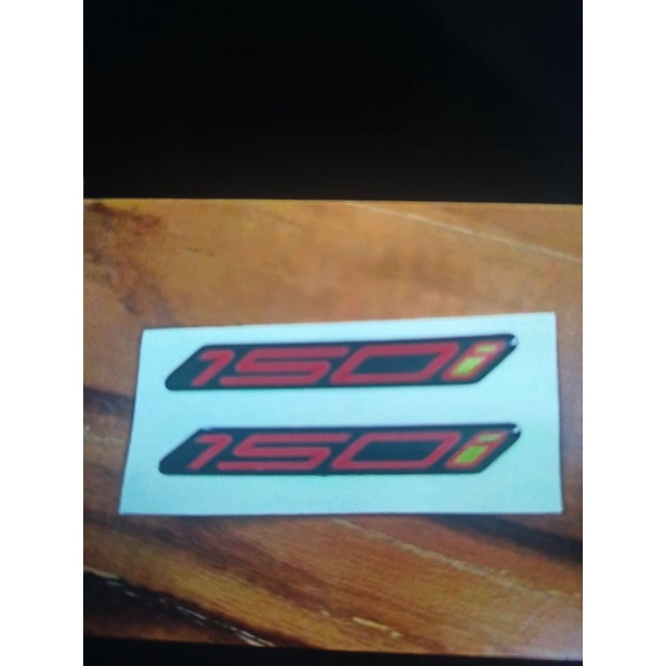 Bộ chữ nổi 150i màu đỏ dán xe Sh new