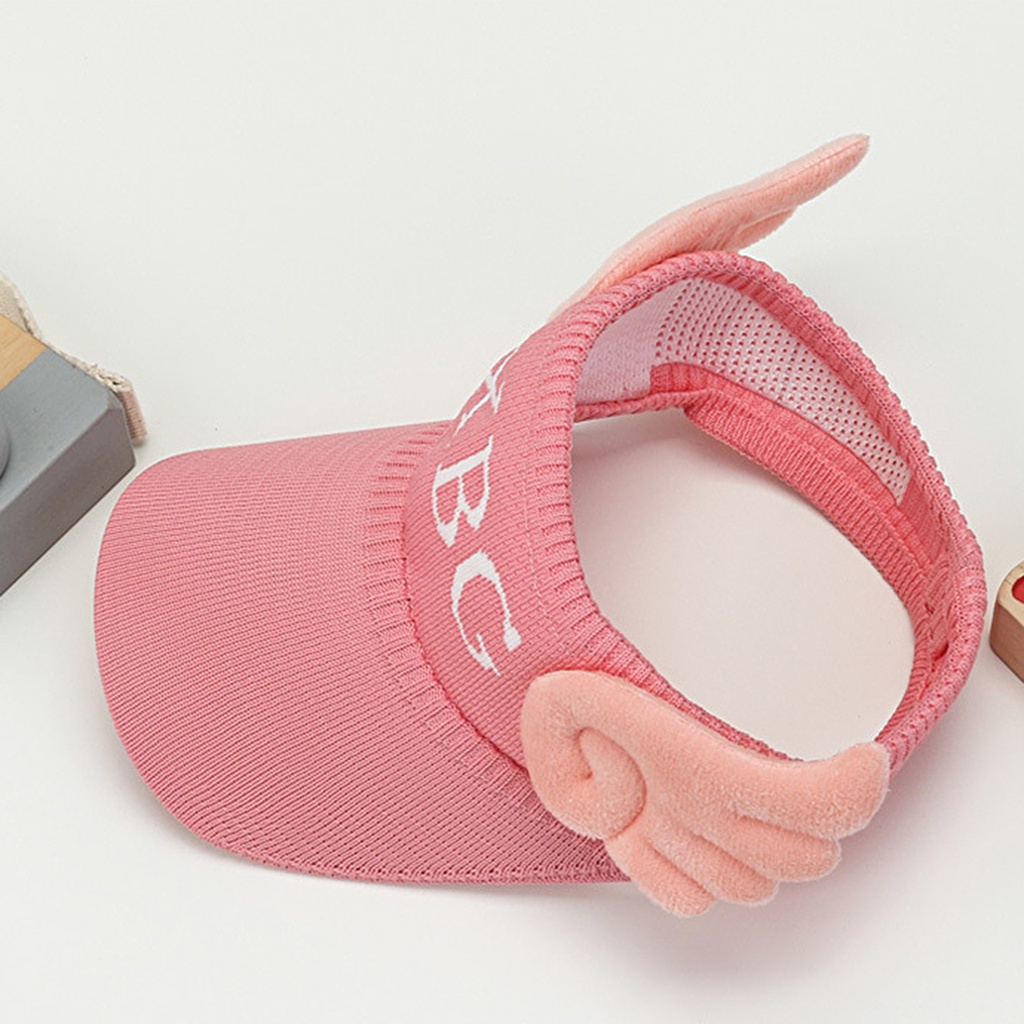 Mũ Dệt Kim Hở Chóp Thoáng Khí Đính Cánh Thiên Thần Thời Trang Mùa Hè