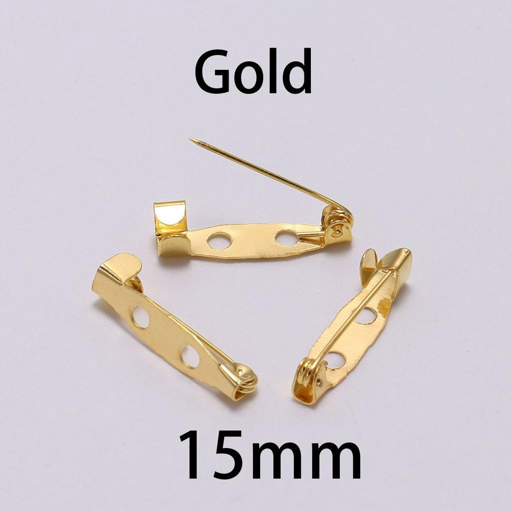 Set 50 Ghim Cài Áo Màu Đen / Bạc Sử Dụng Tiện Lợi