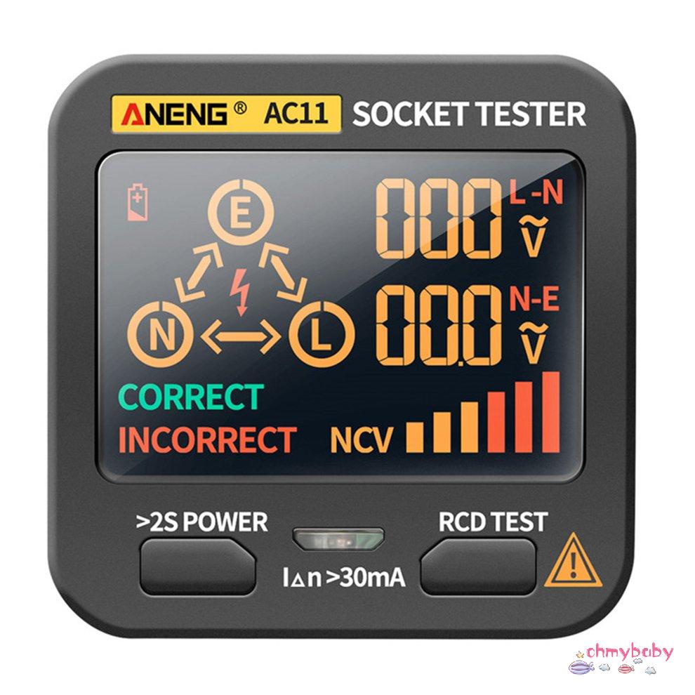 Bộ phát hiện ổ cắm kiểm tra điện áp AC11 Socket Tester Pro EU Plug Ground
