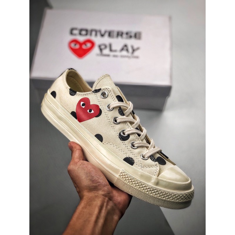 Giầy converse play chấm bi đẹp