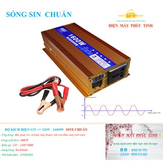 Bộ Chuyển Đổi Nguồn Điện 1600W Sin Chuẩn