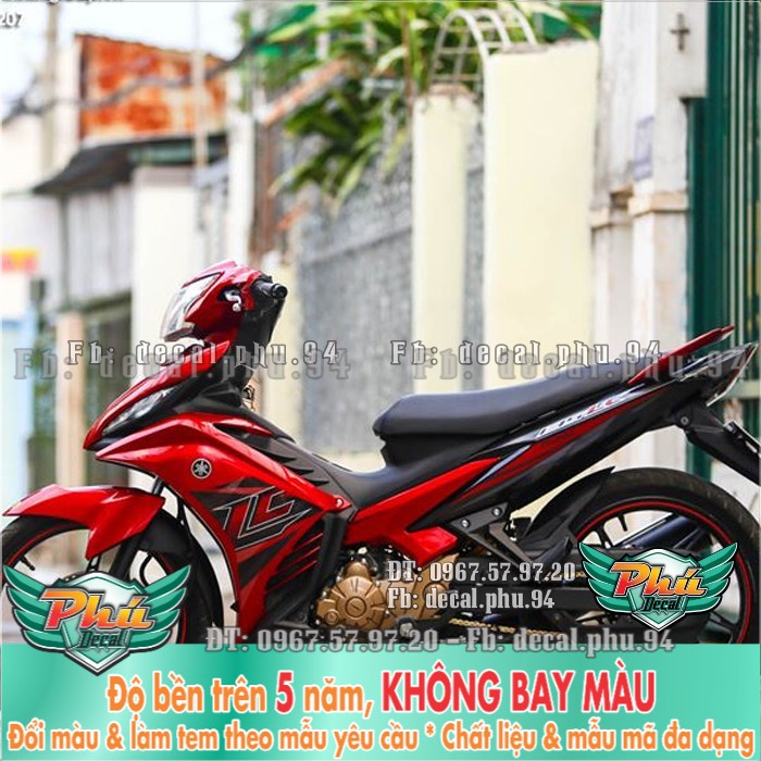 Tem rời EX 2011-2014 LC đỏ đen (P) -1