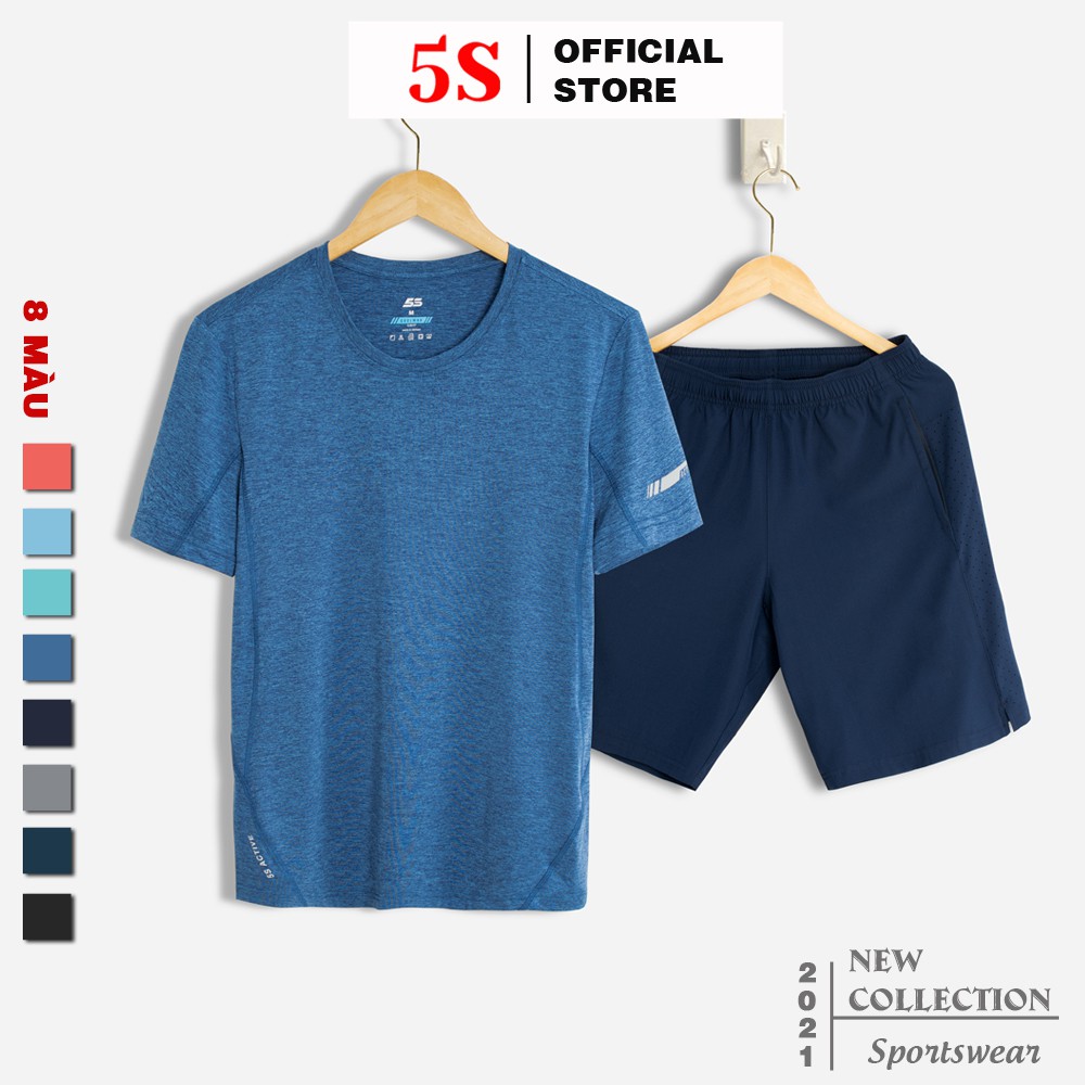 Bộ Thể Thao Nam 5S (5 màu), Chất Liệu Coolmax Siêu Mát, Dáng Thể Thao Trẻ Trung, Năng Động (BTSO21051-01)