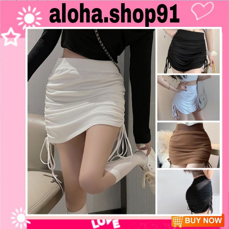 Chân váy body rút dây 2 bên có quần trong