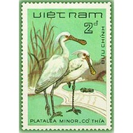 Tem sưu tập MS 431 Tem CTO Việt Nam Chim đồng nước 1983
