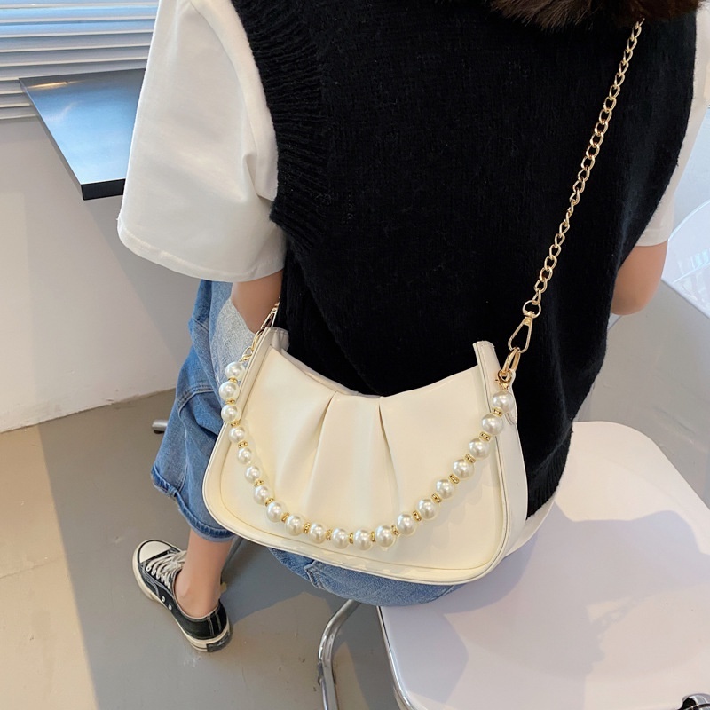 Túi xách nữ đeo chéo da gấp quai ngọc cao cấp sang chảnh hiện đại dành cho bạn gái CV31