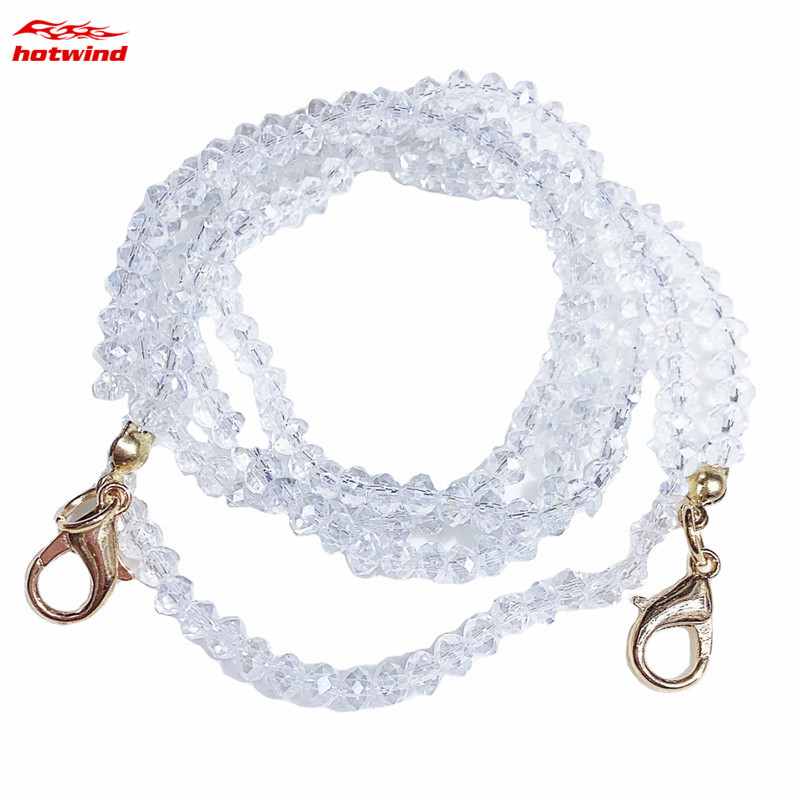 [Hàng mới về] Dây đeo khẩu trang có móc chống rơi chống thất lạc an toàn phối pha lê nhân tạo