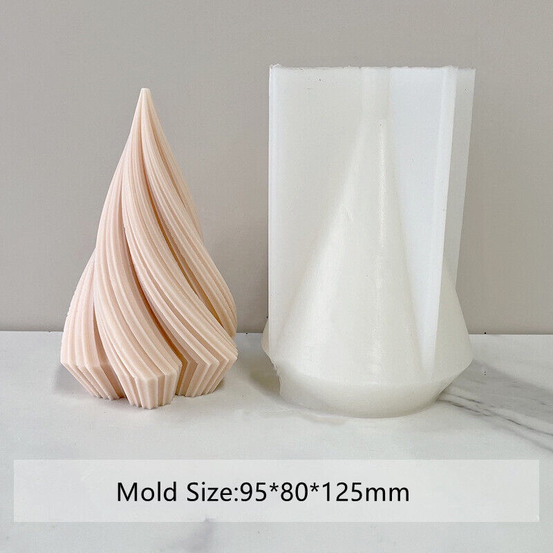 Khuôn Làm Nến / Xà Phòng Hình Nón 3D Bằng Silicone DIY