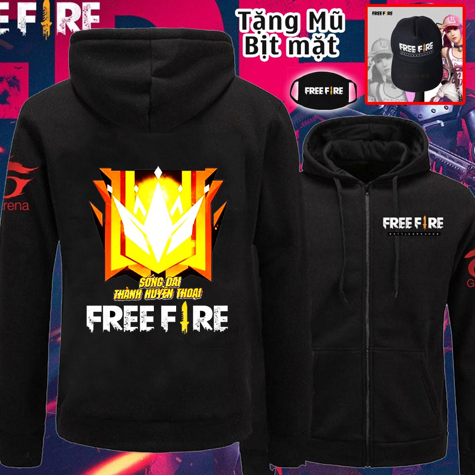 🔥SALE SỐC🔥 BST Áo khoác nỉ Free Fire đẹp siêu ngầu HOT nhất