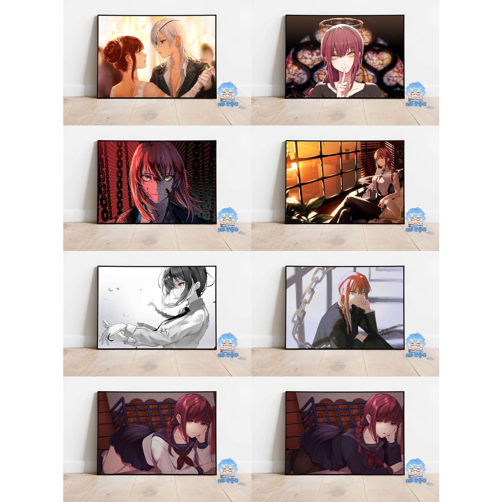 Poster A3 Makima (11) Anime Manga Chainsaw Man - 2d tộc shop