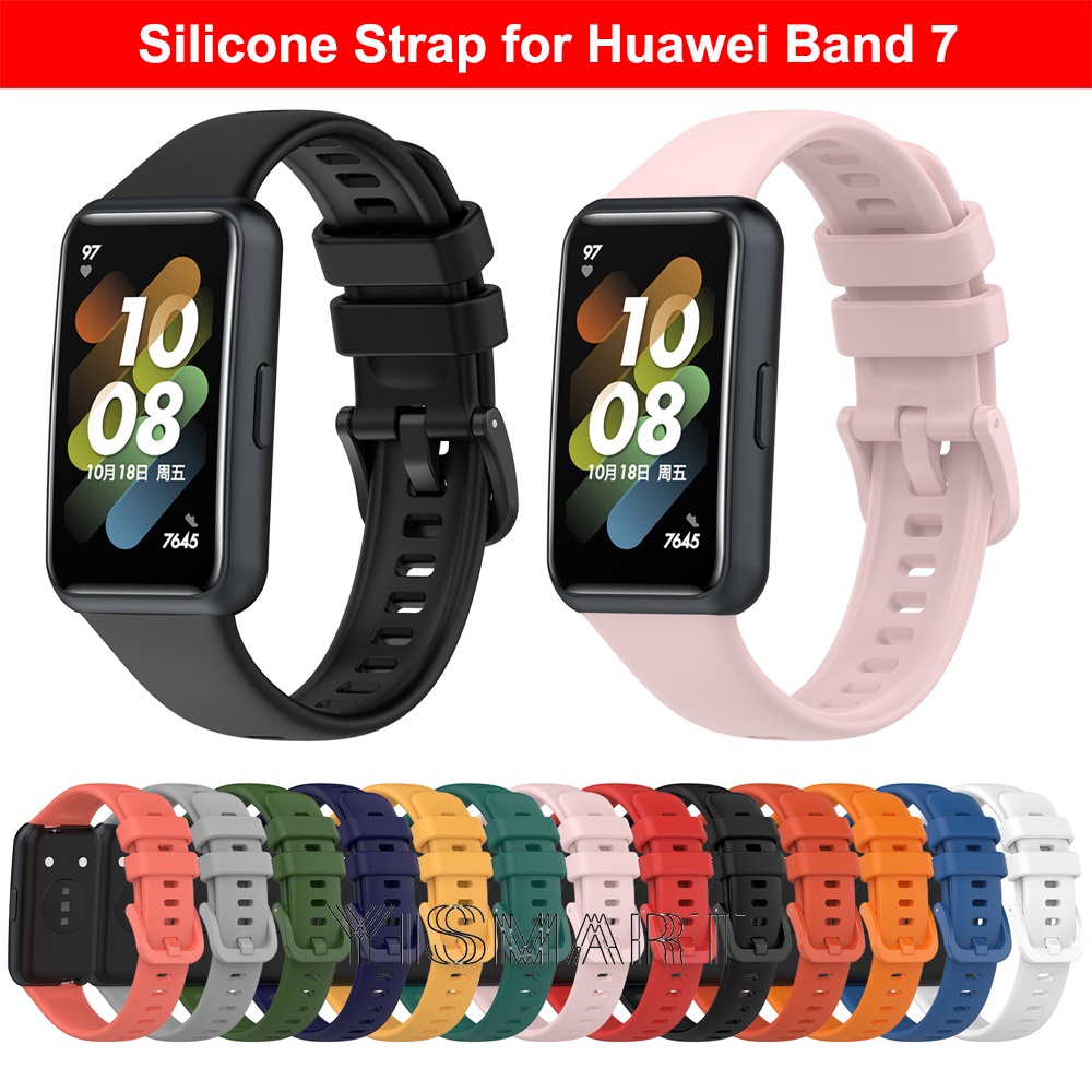 Dây Đeo Silicone Thay Thế Cho Đồng Hồ Thông Minh Huawei Band 7 7