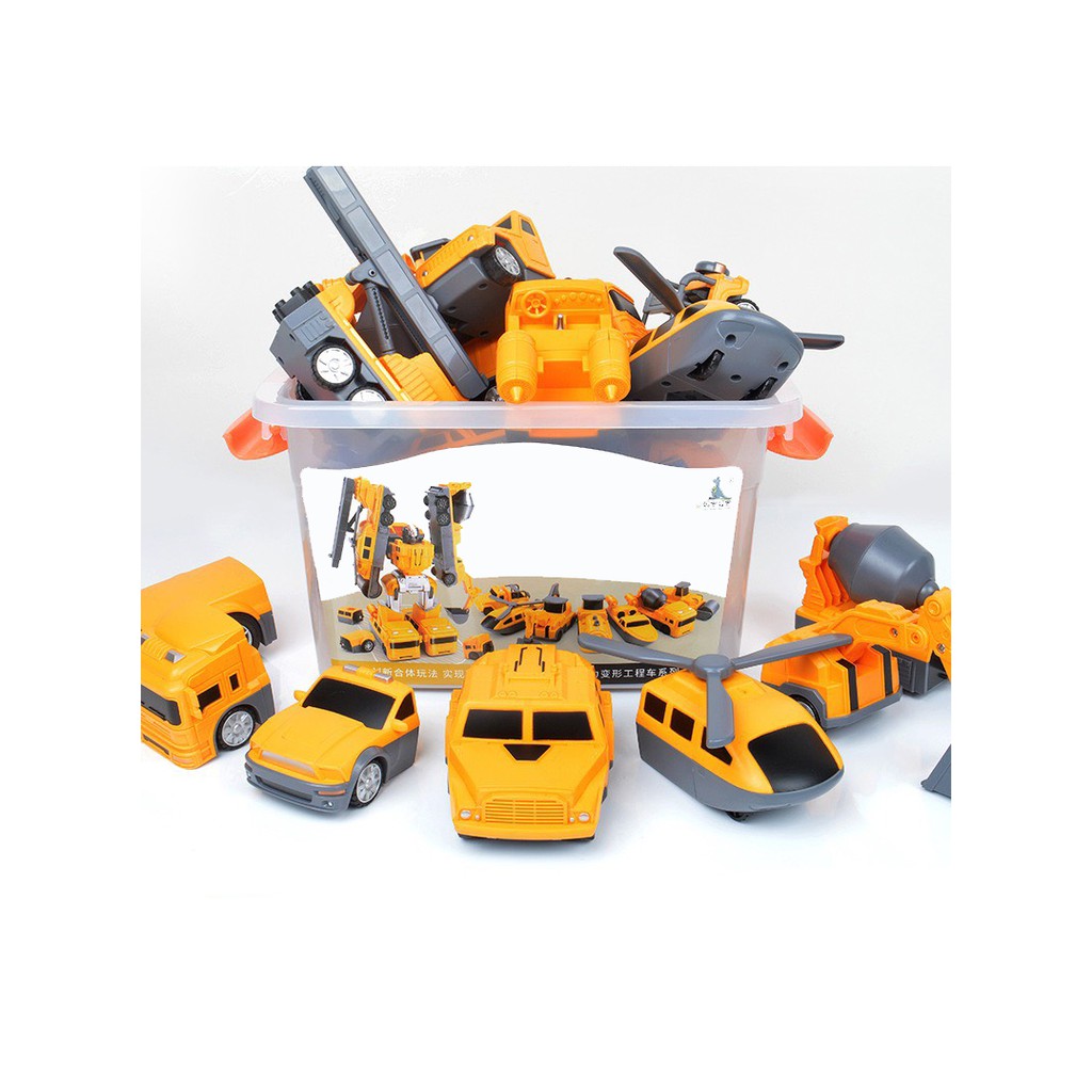 [SIÊU HOT] Bộ nam châm lắp ghép ô tô máy bay robot Cao Cấp 21 chi tiết - Đồ chơi cho bé