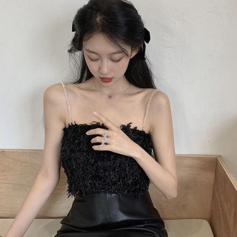 Áo Nữ Hai Dây Ôm Dáng Phong Cách Hàn Quốc Quyến Rũ