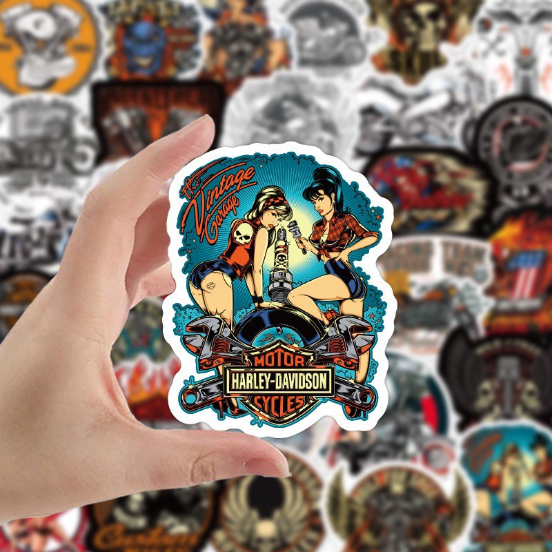Sticker cá tính chất bụi chống nước, hình dán mũ bảo hiểm, vali, laptop cực ngầu 088