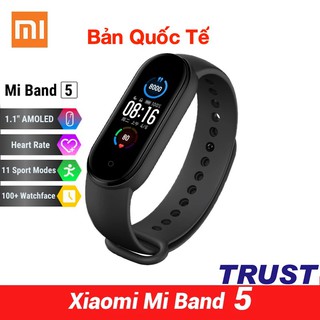 [Bản quốc tế] Đồng Hồ Thông Minh Xiaomi Mi Band 5 (Đen) - Hàng Chính Hãng