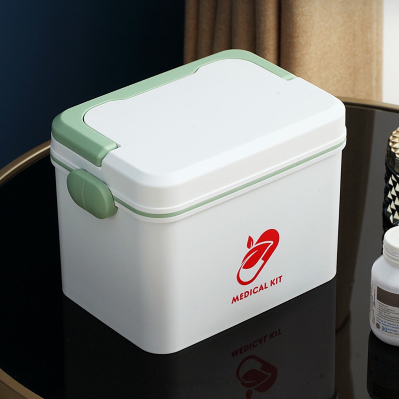 Hộp Đựng Dụng Cụ Sơ Cứu Có Nắp Và Tay Cầm Tiện Lợi
