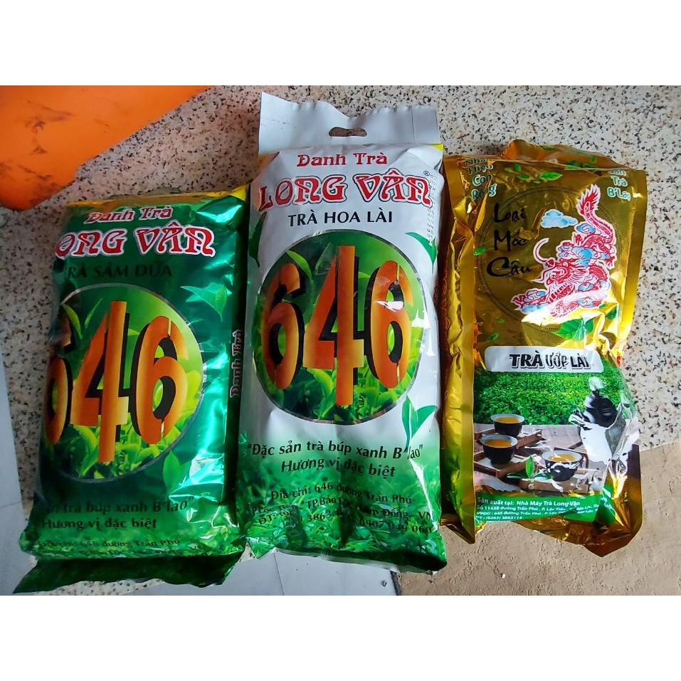 Trà Long Vân Sâm Dứa - Xanh 900g