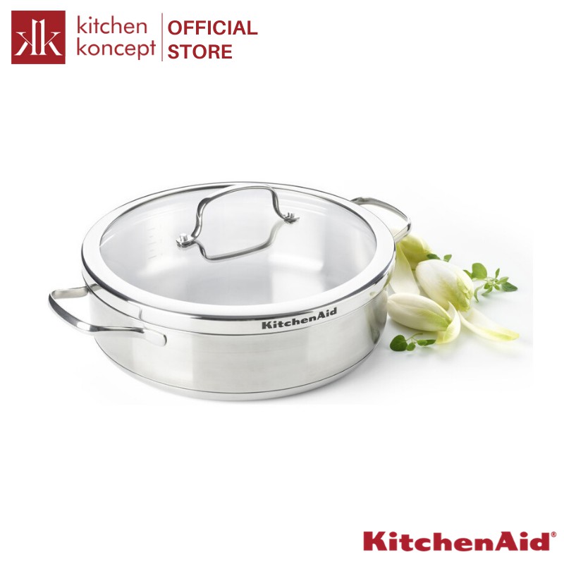 [Mã LT200 giảm 200K đơn 699K] KitchenAid - Nồi inox - 26cm