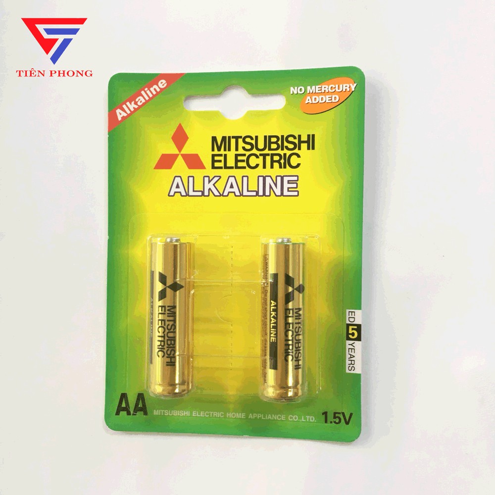 Pin tiểu AA Mitsubishi Electric Alkaline Vỉ 2 Viên Hàng Chính Hãng