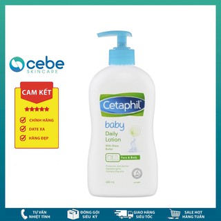 Sữa dưỡng ẩm cho bé Cetaphil Baby Daily Lotion Face & Body (400mL)
