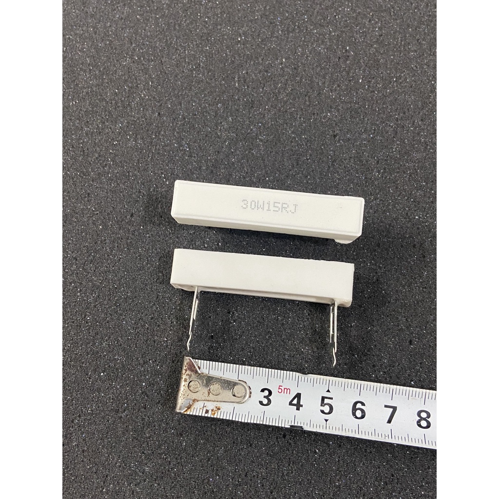 Điện trở sứ chân dẹp 30w 15 ôm hàng loại 1 chuyên dùng cho phân tần loa