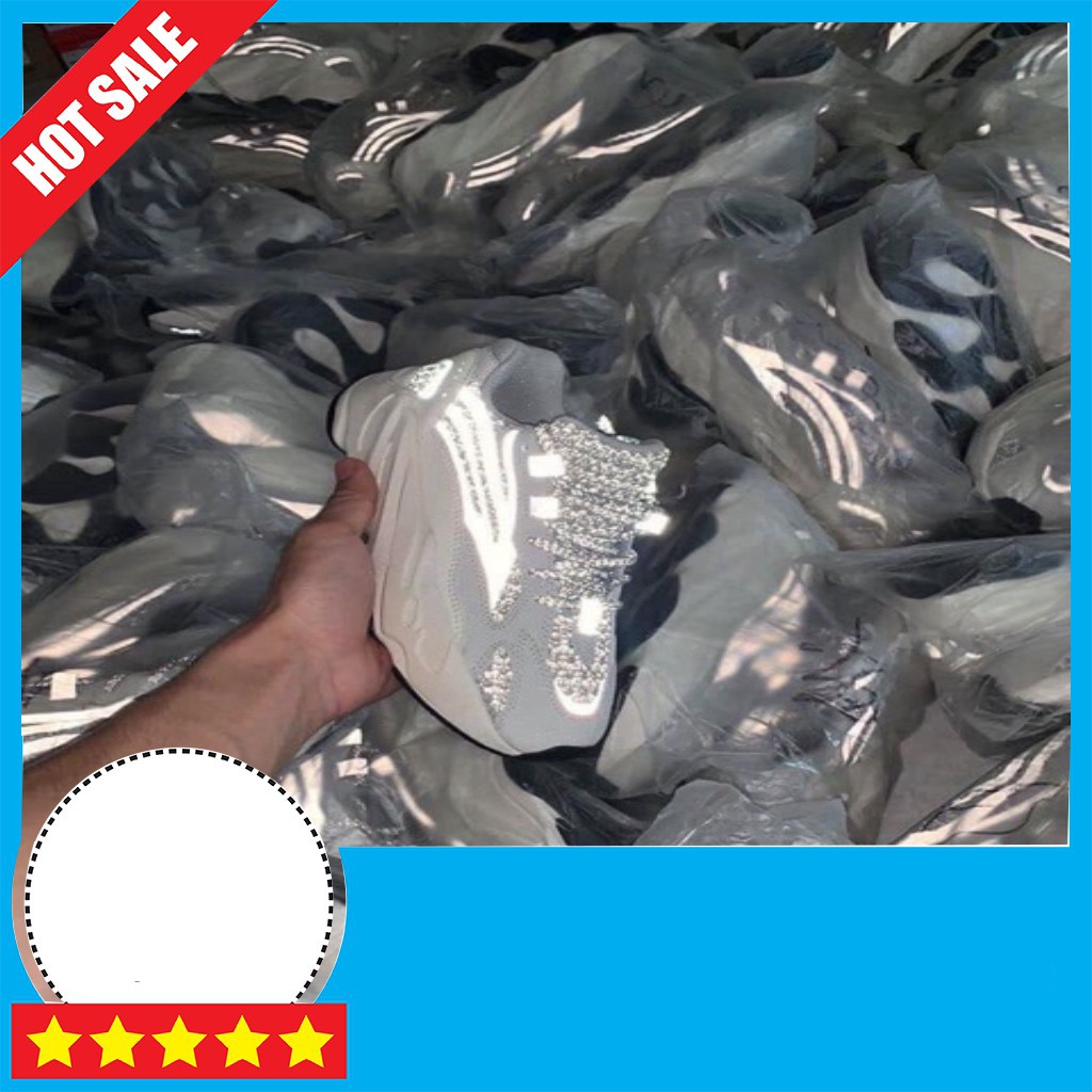 HOT SALE (⚡️Bản zep⚡️Ful bok💥tất💥quà⚡️) Giày thể thao nam nữ yz700 phản quang,đế bot nhẹ êm tốt cho sức khoẻ,tăng chiề