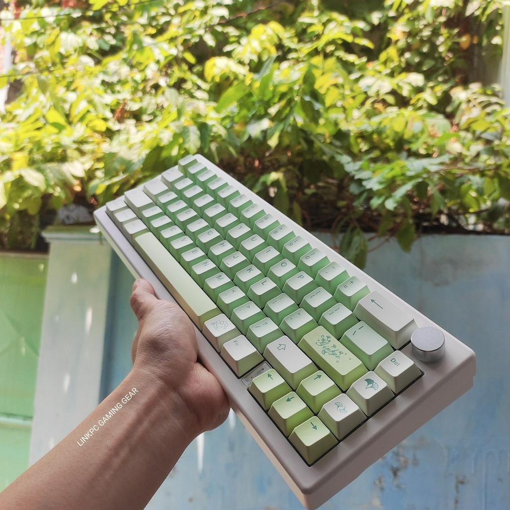 Bộ Keycap Xanh lá - Keycap Ginkgo 143 nút dùng cho bàn phím cơ - Nhựa PBT cherry profile