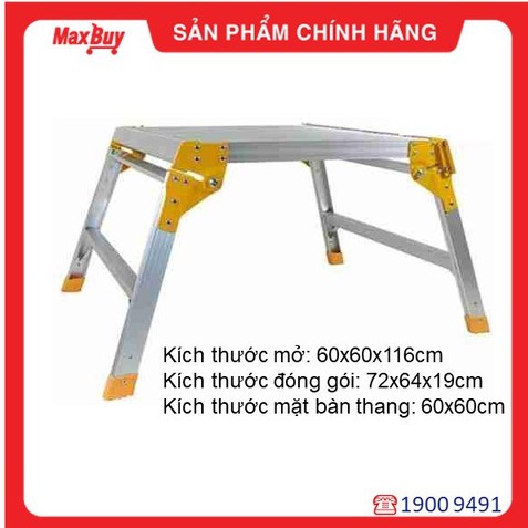 [Hỏa tốc HN] Thang nhôm bàn Nikawa NKC-45, nhập khẩu Nhật Bản, bảo hành chính hãng