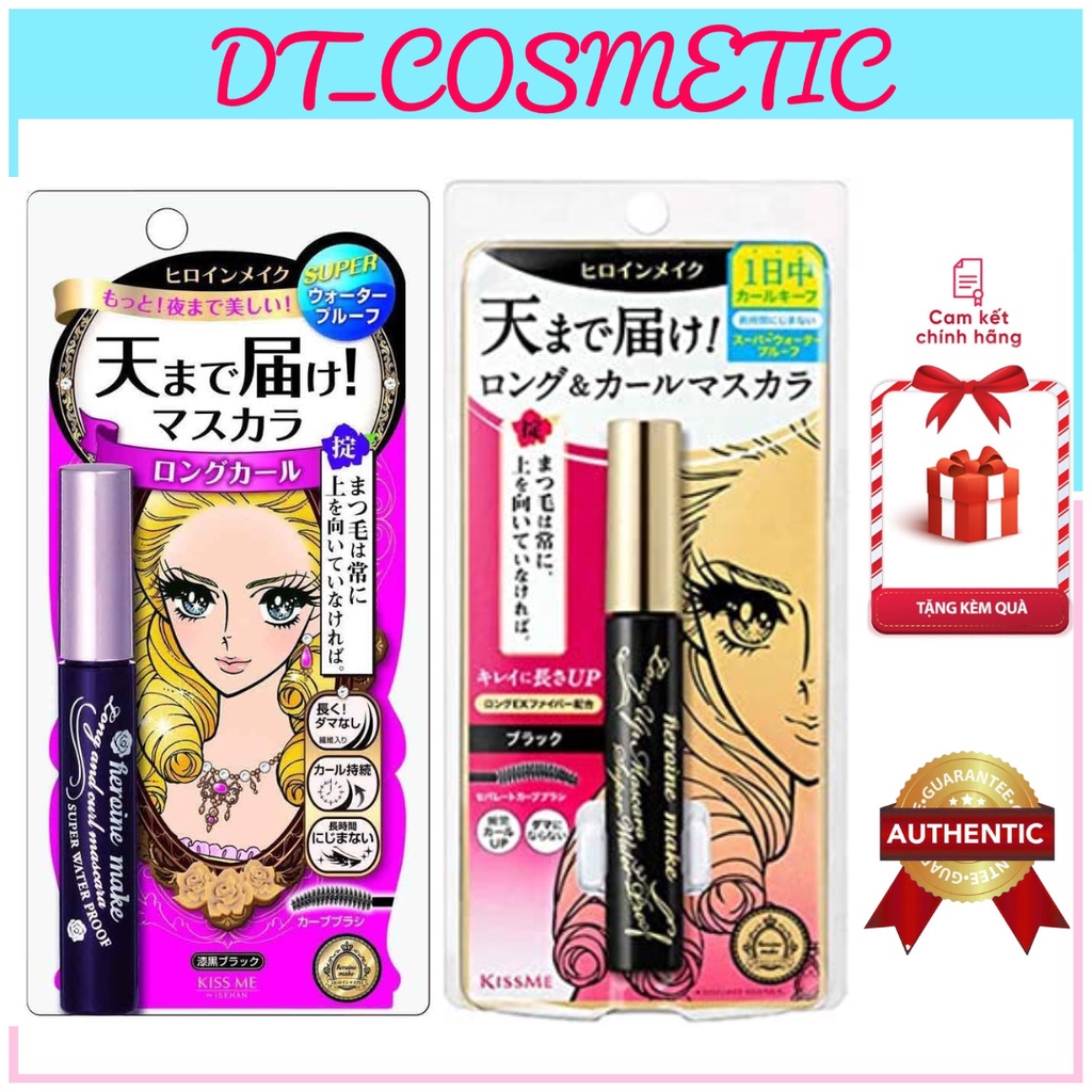 Mascara KISS ME Heroine Make Long And Curl, Long Up Super Waterproof Mascara 6g