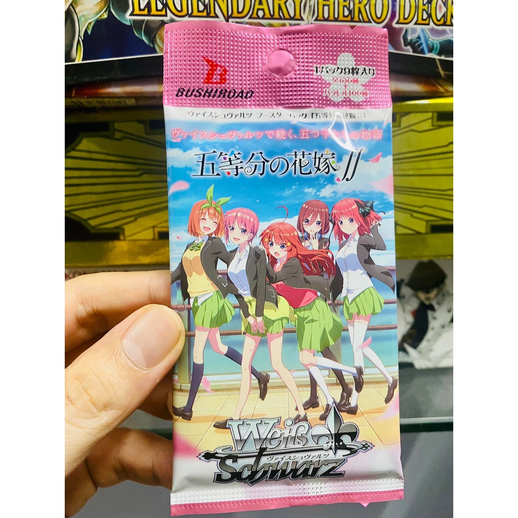 Gói Thẻ Nhân Phẩm nhà có 5 nàng dâu gotoubun hanayome Weiss Schwarz