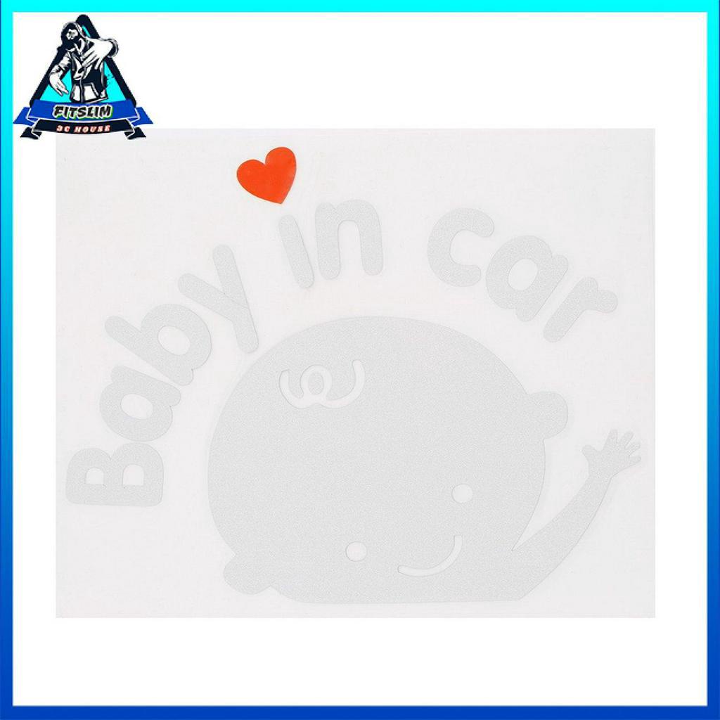 Decal Dán Xe Hơi Chữ &quot;Baby In Car&quot;