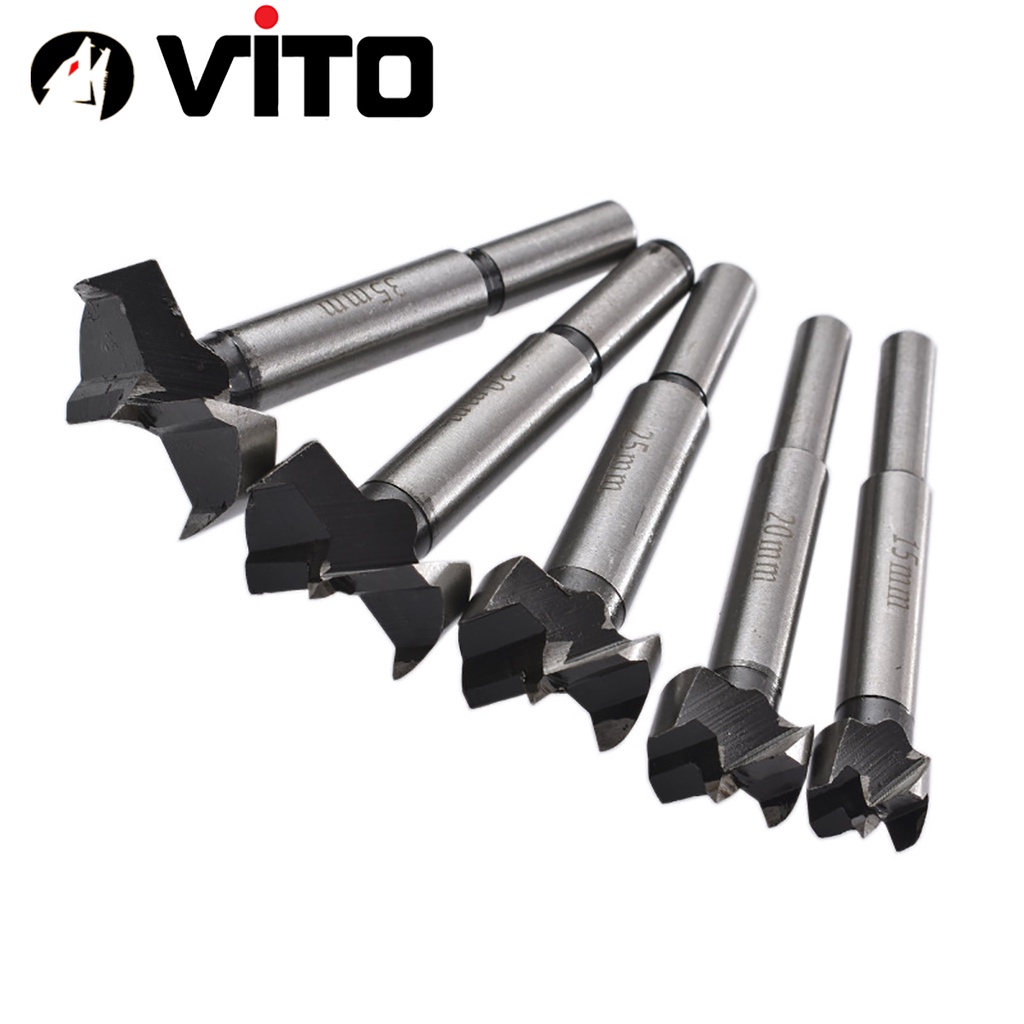Bộ 5 Mũi Khoan Khoét Lỗ Gỗ, Nhựa VITO Đường Kính 15-35mm