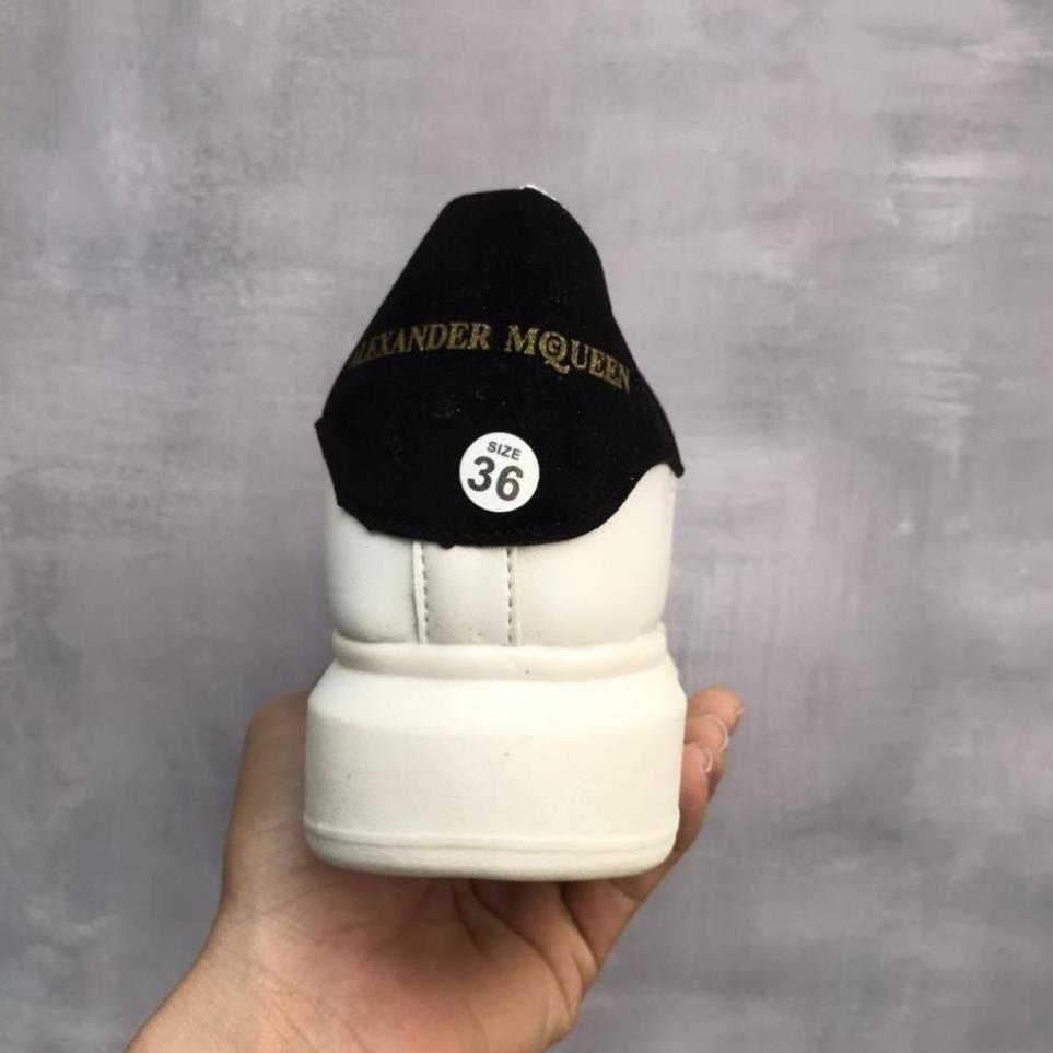 [𝗕𝗮́𝗻 𝗹𝗼̂̃ 𝘃𝗼̂́𝗻] Giày Thể Thao 𝐌𝐜 𝐪𝐮𝐞𝐞𝐧 gót đen,Giày Sneaker Mc trắng gót đen mới nhất,hót nhất