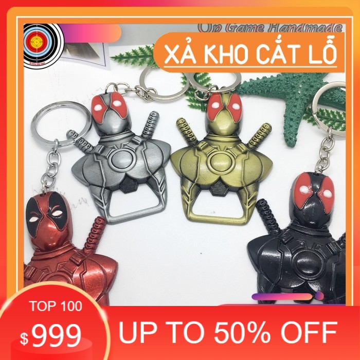 [CHẤT] Móc khóa Captain Marvel Deadpool Cao Cấp - Móc khoá nhân vật mô hình biệt đội siêu anh hùng hợp kim không rỉ