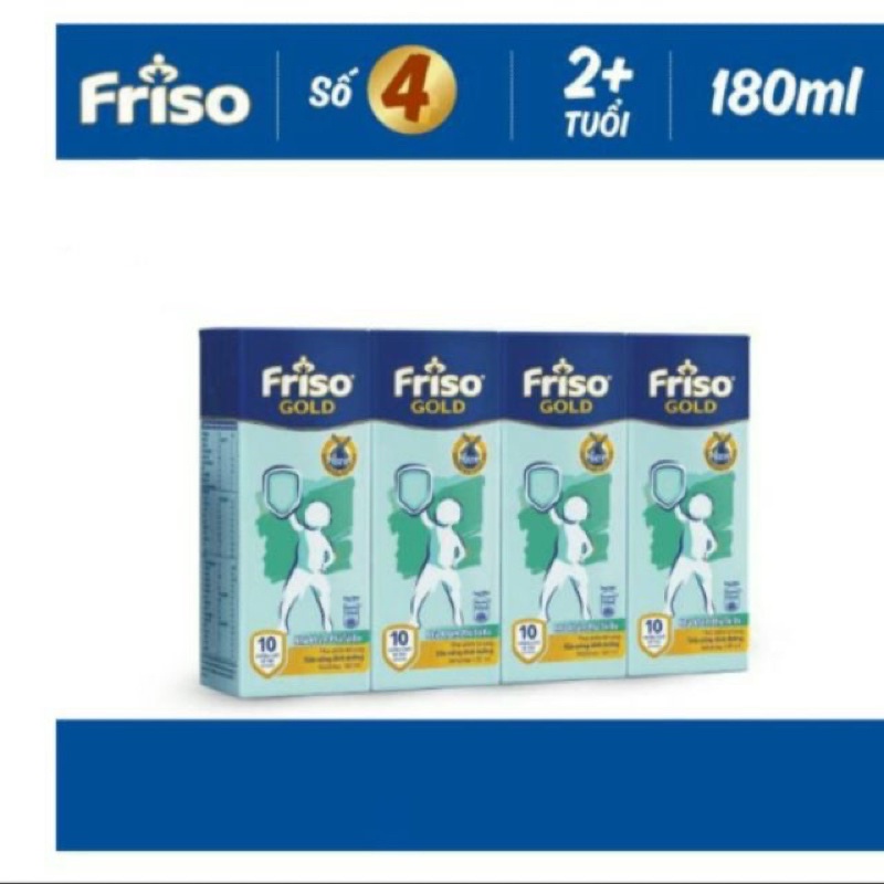 Sữa Bột Pha Sẵn Friso Gold RTD 180ml 110ml - Lốc 4 Hộp sữa nước (hsd 8/23
