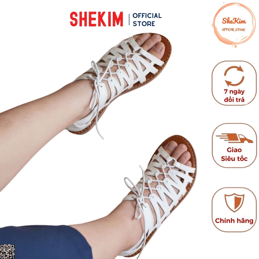 Giày Xăng Đan Chiến Binh Nữ Cột Dây Shekim Mã SX03