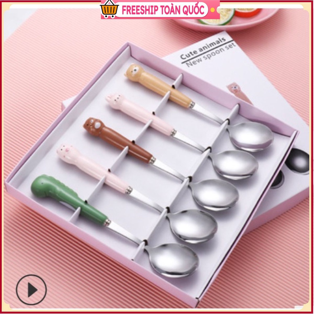 Bộ 5 thìa tập ăn cho bé