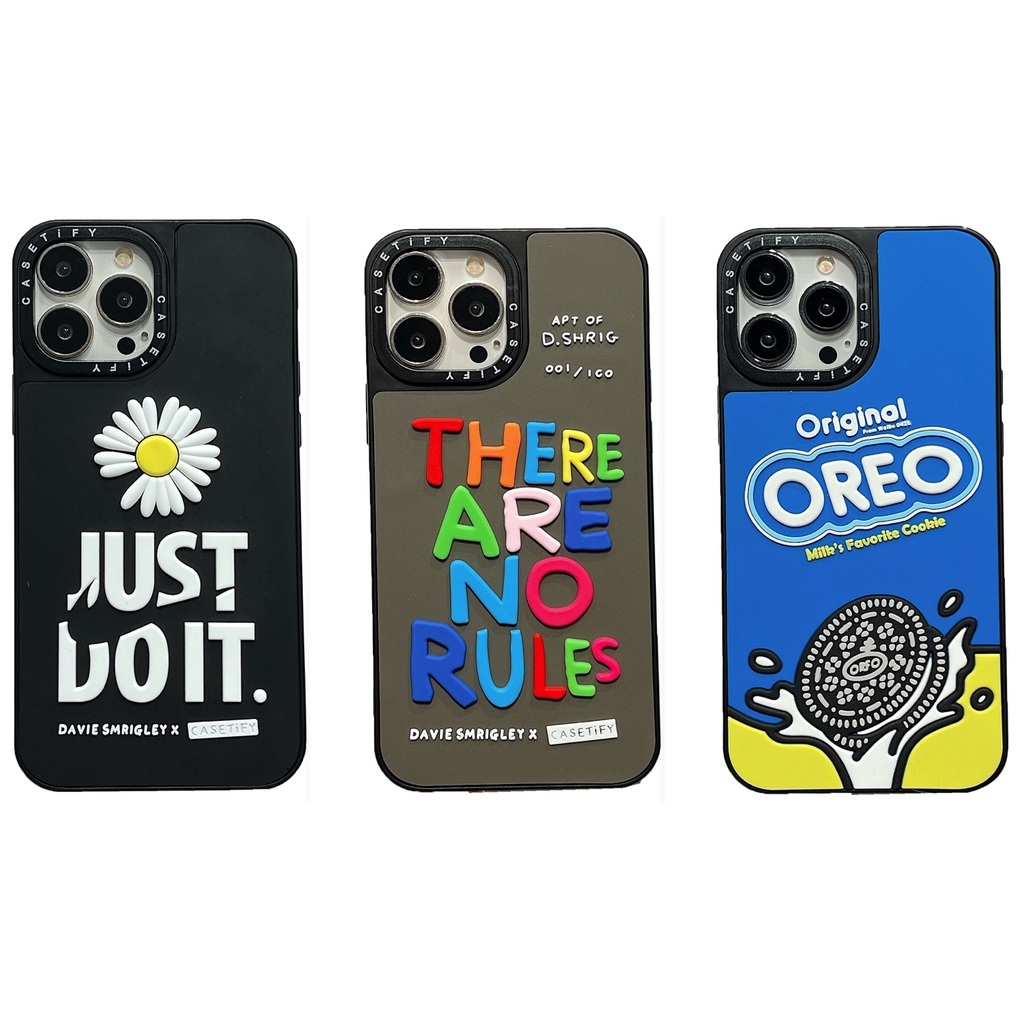 Casetify Ốp Điện Thoại Silicon Họa Tiết David Shrigley Cho iPhone 15 14 13 12 11 Pro Max Plus XR