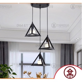 Bộ 3 chiếc Đèn thả trần trang trí tam giác DT 0068/3